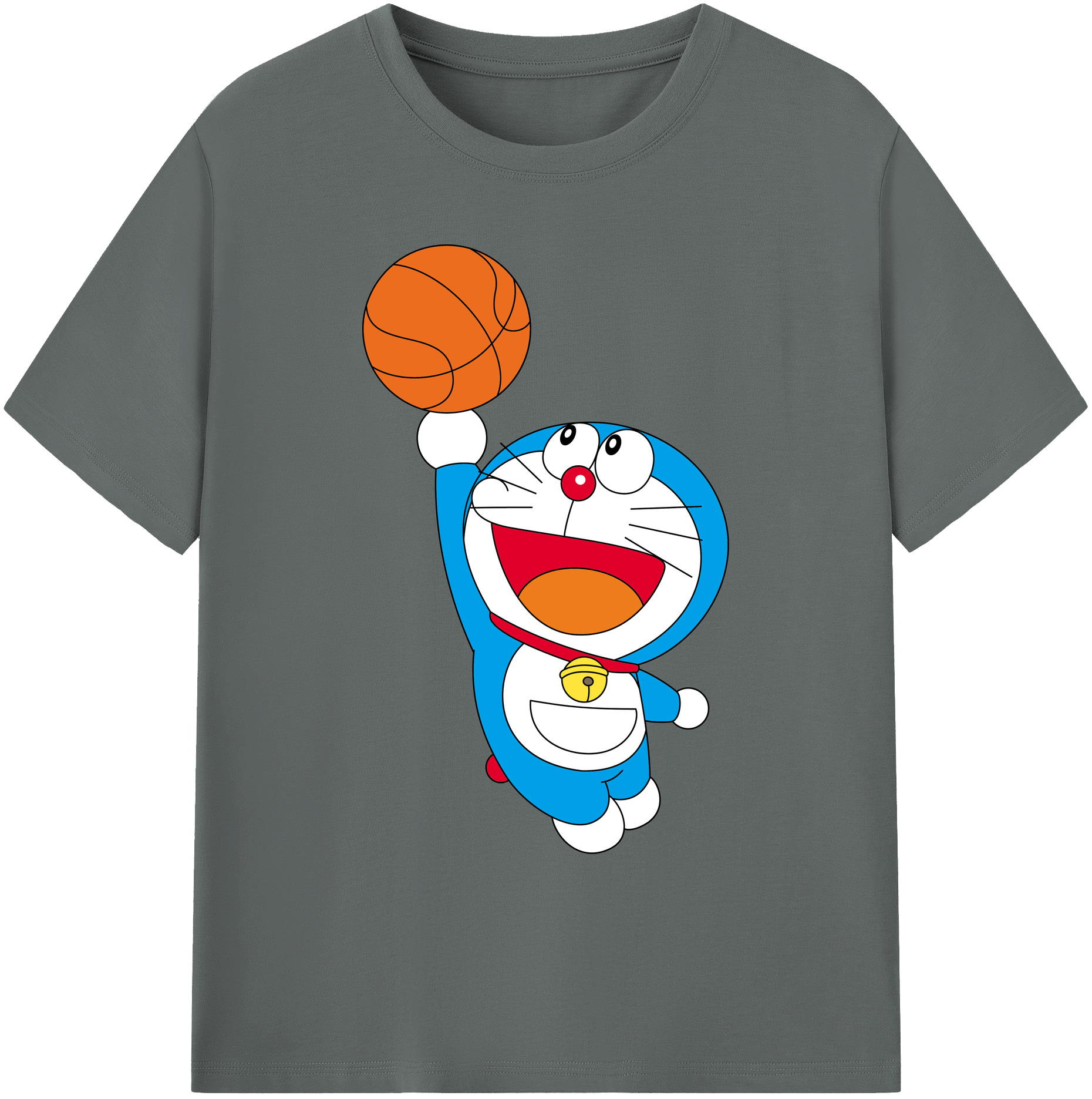 （画像用） ドラえもん Doraemon 綿100％ メンズ半袖Tシャツ｜肌触りやわらか＆通気性